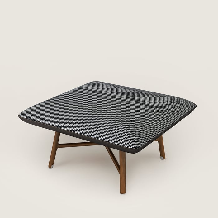 Les Necessaires d'Hermès "Carre d'Assise" Low Stool, High Model