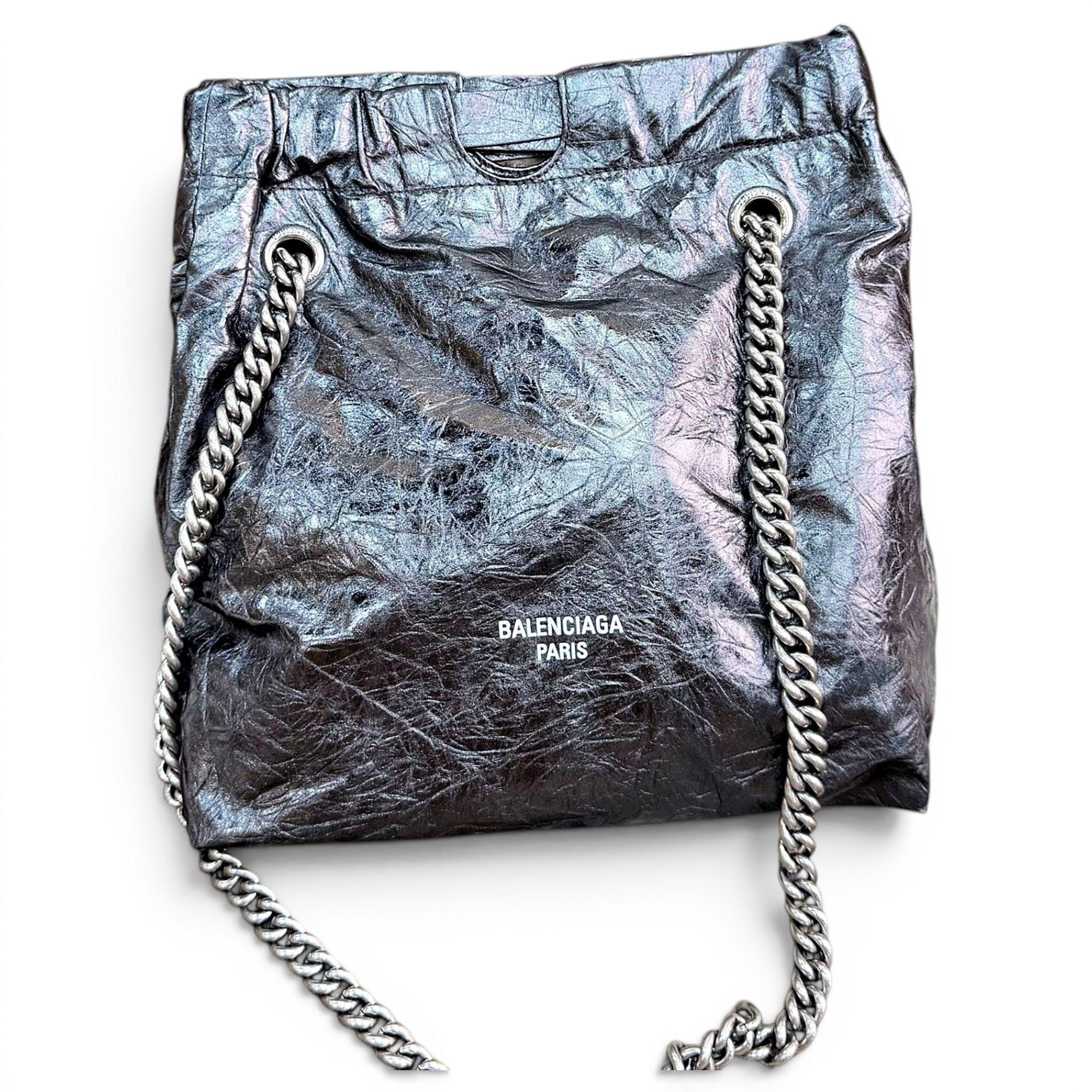 Patent leather tote