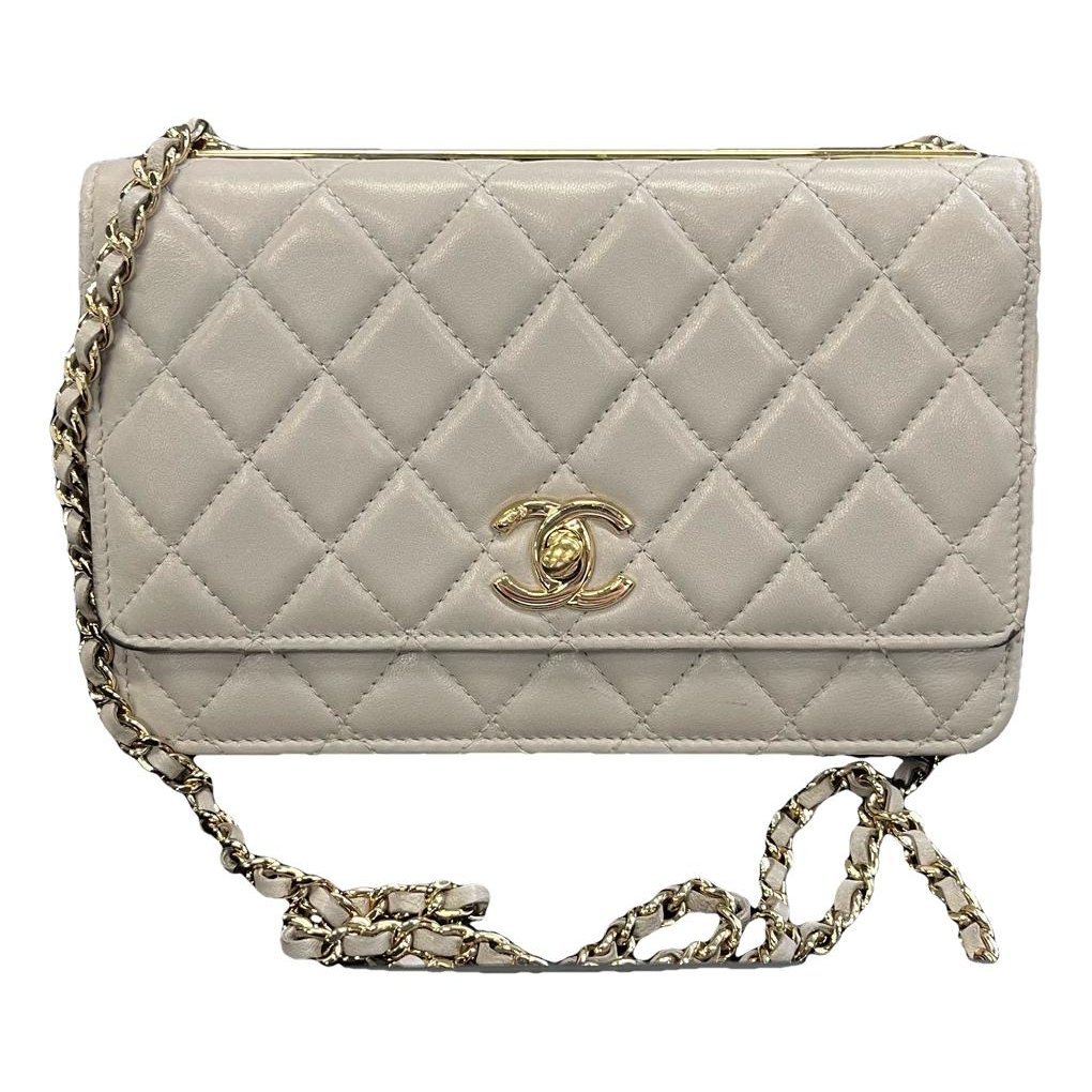 Trendy CC Wallet on Chain leather crossbody bag