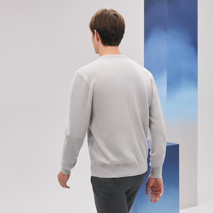 Vapeur Cashmere "Meli Medor Brode" Crewneck Sweater
