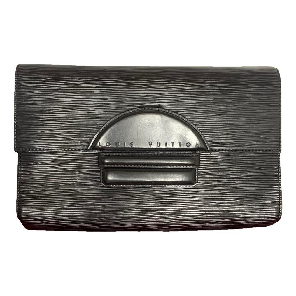 Leather clutch bag