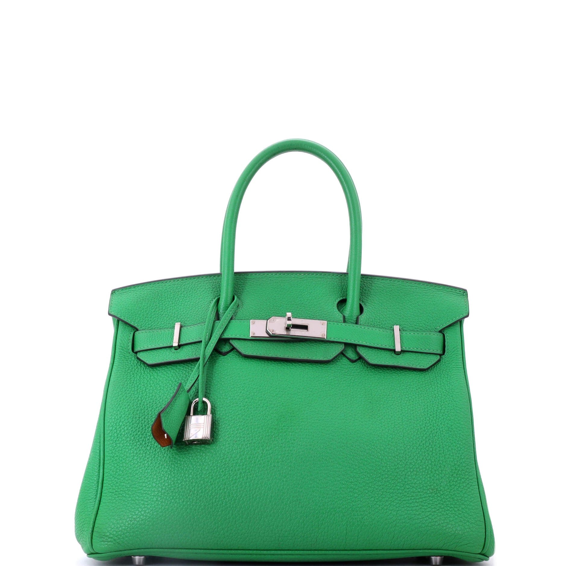 Birkin Handbag Verso Togo with Palladium Hardware 30