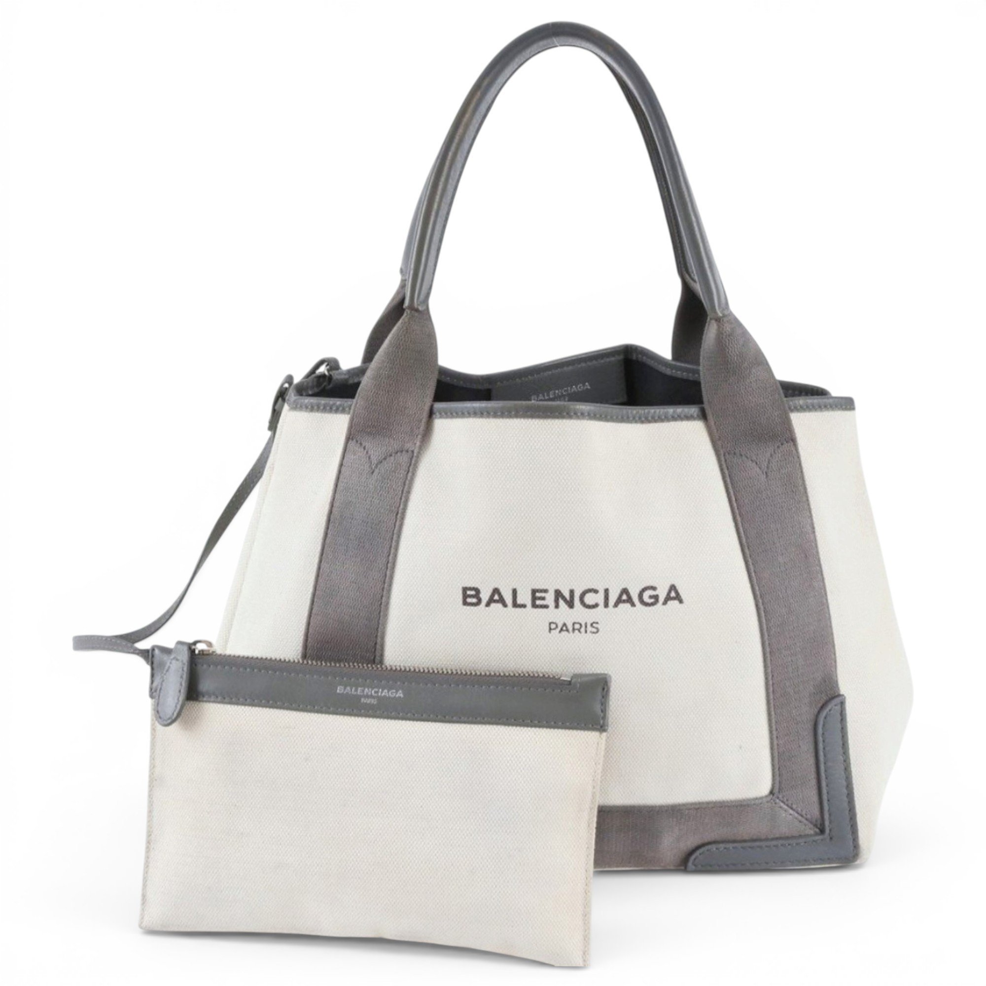 Navy cabas cloth tote
