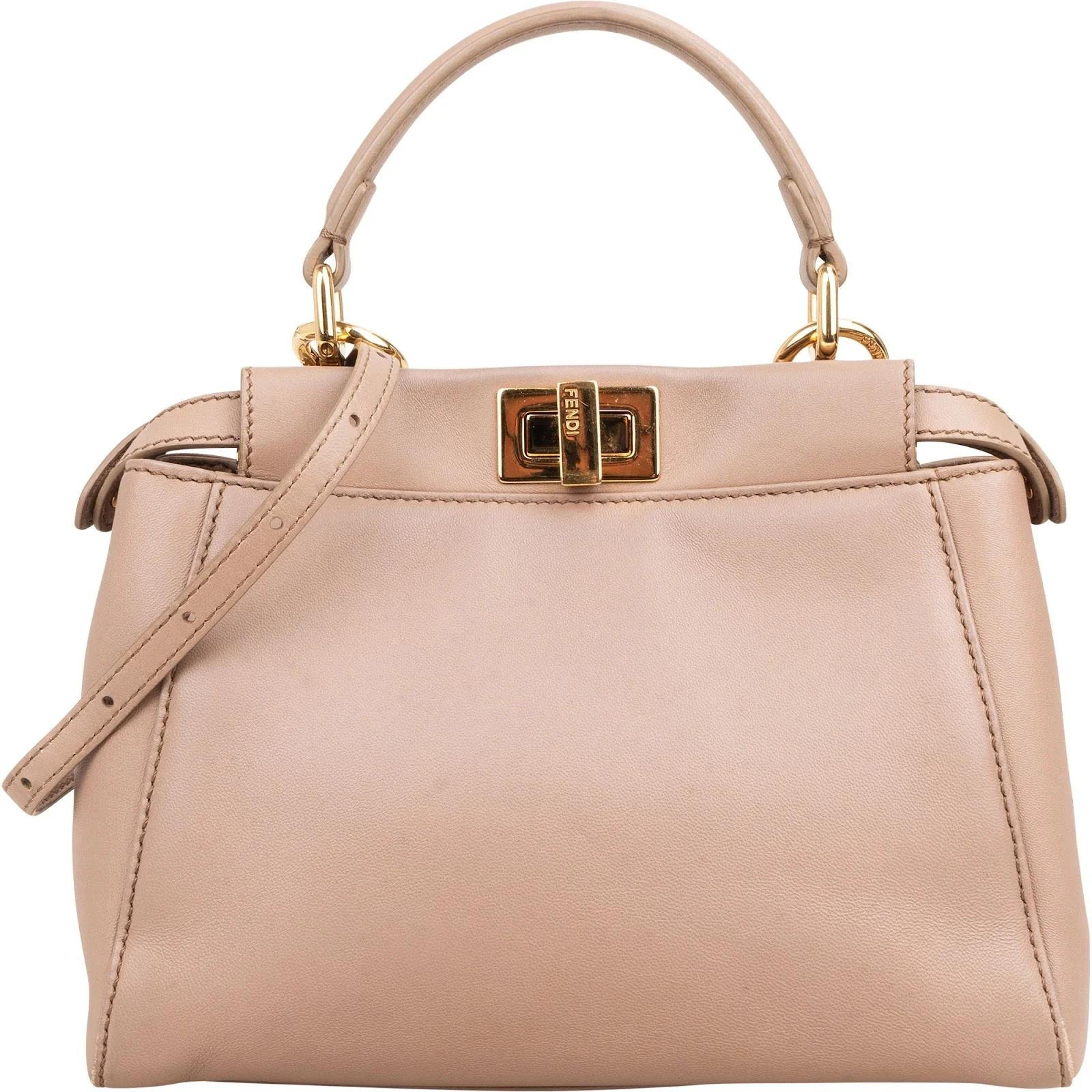 Peekaboo leather handbag