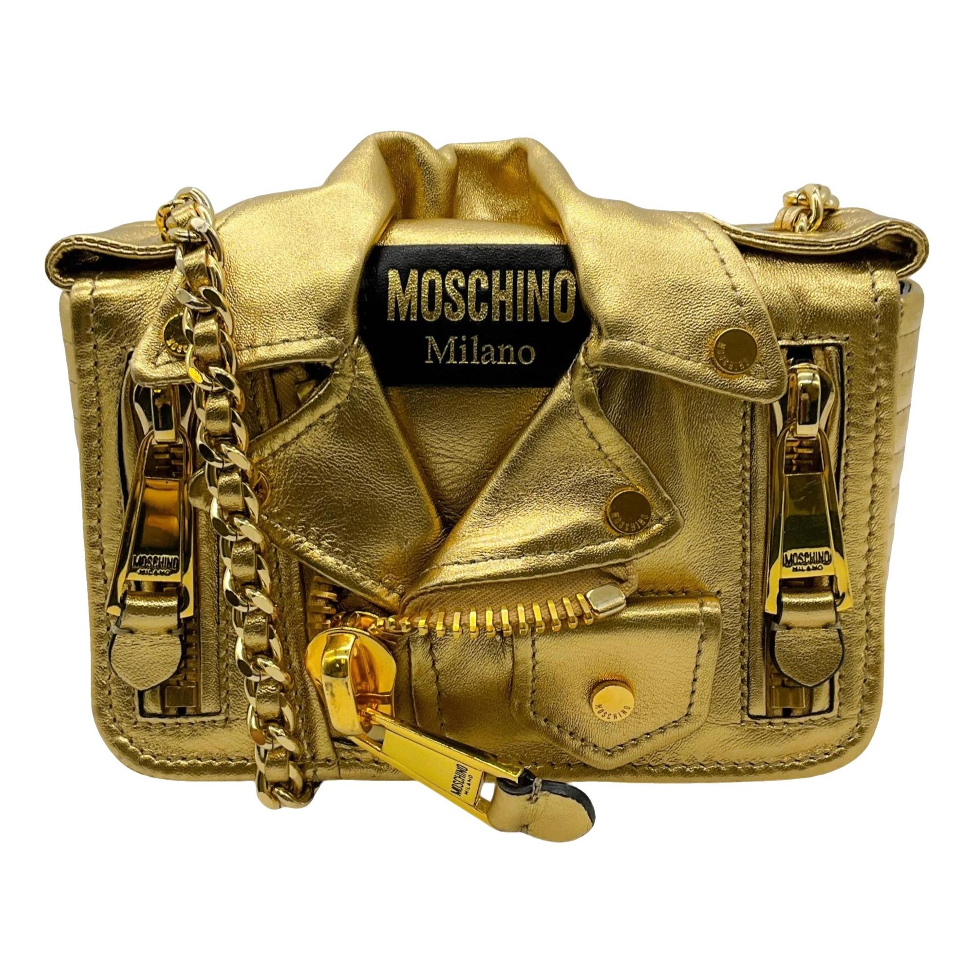Moschino Biker leather handbag