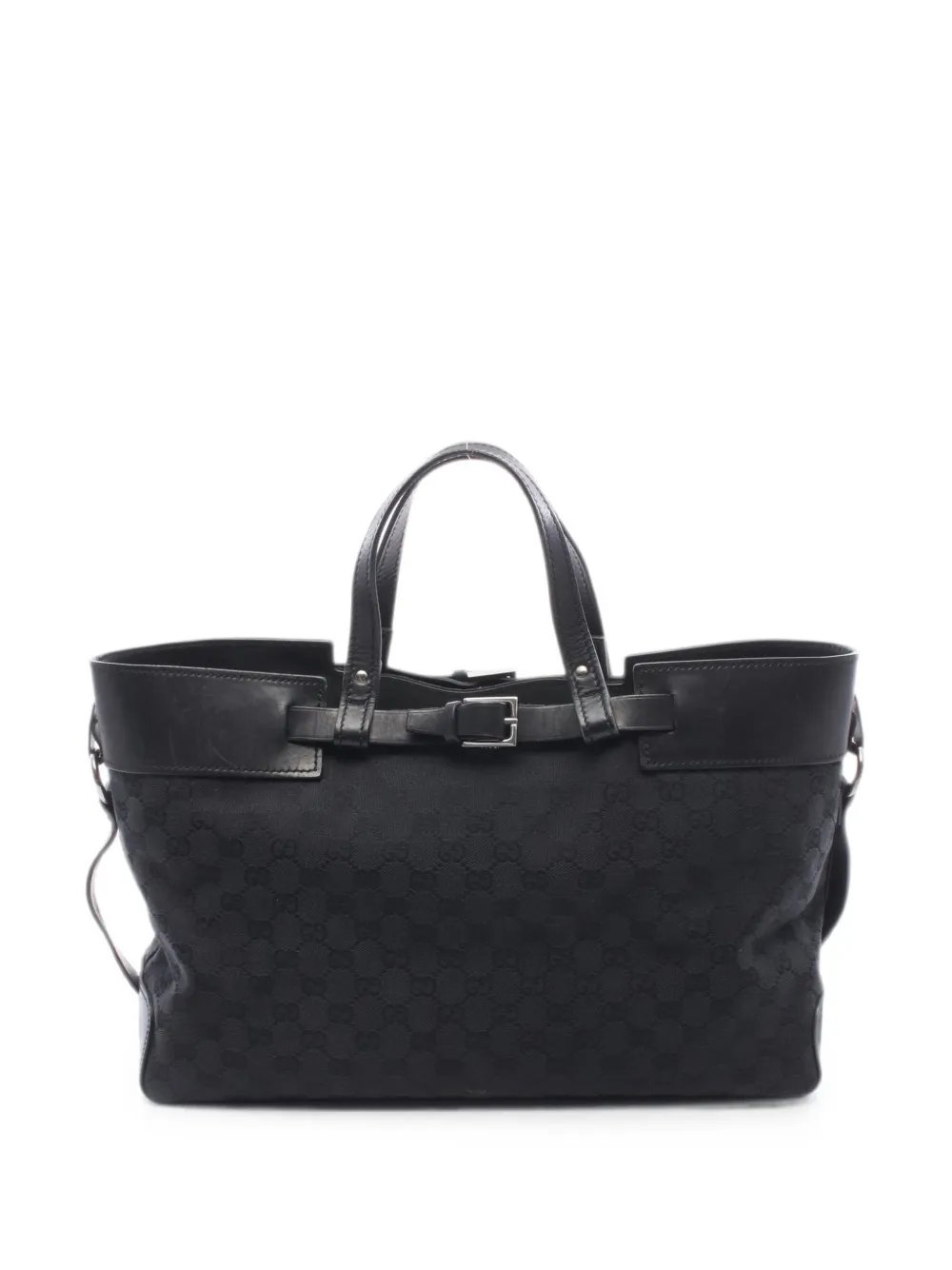 2000s GG canvas tote bag