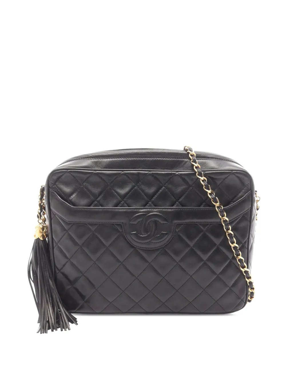 1991-1994 CC Quilted Lambskin Tassel crossbody bag