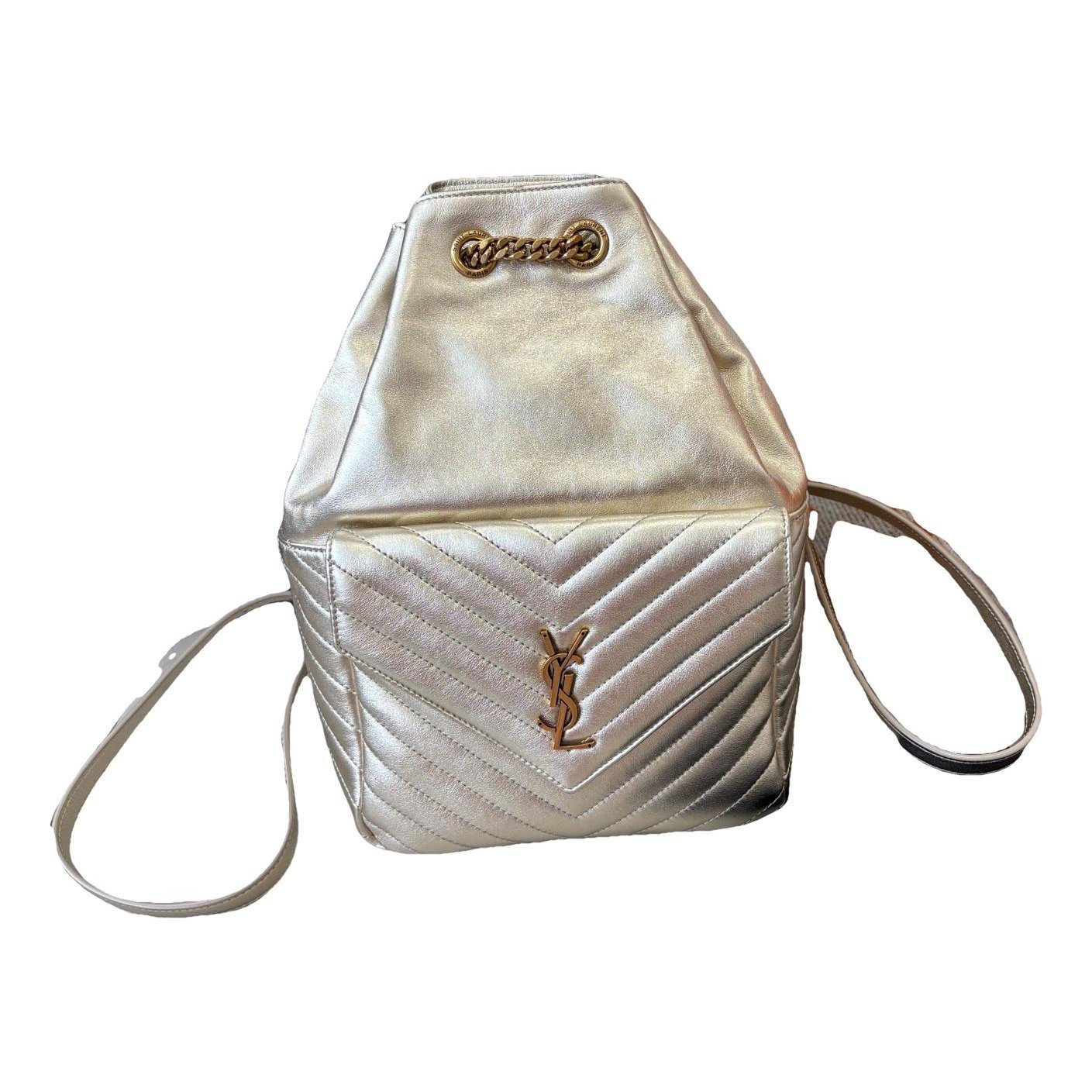 Leather backpack