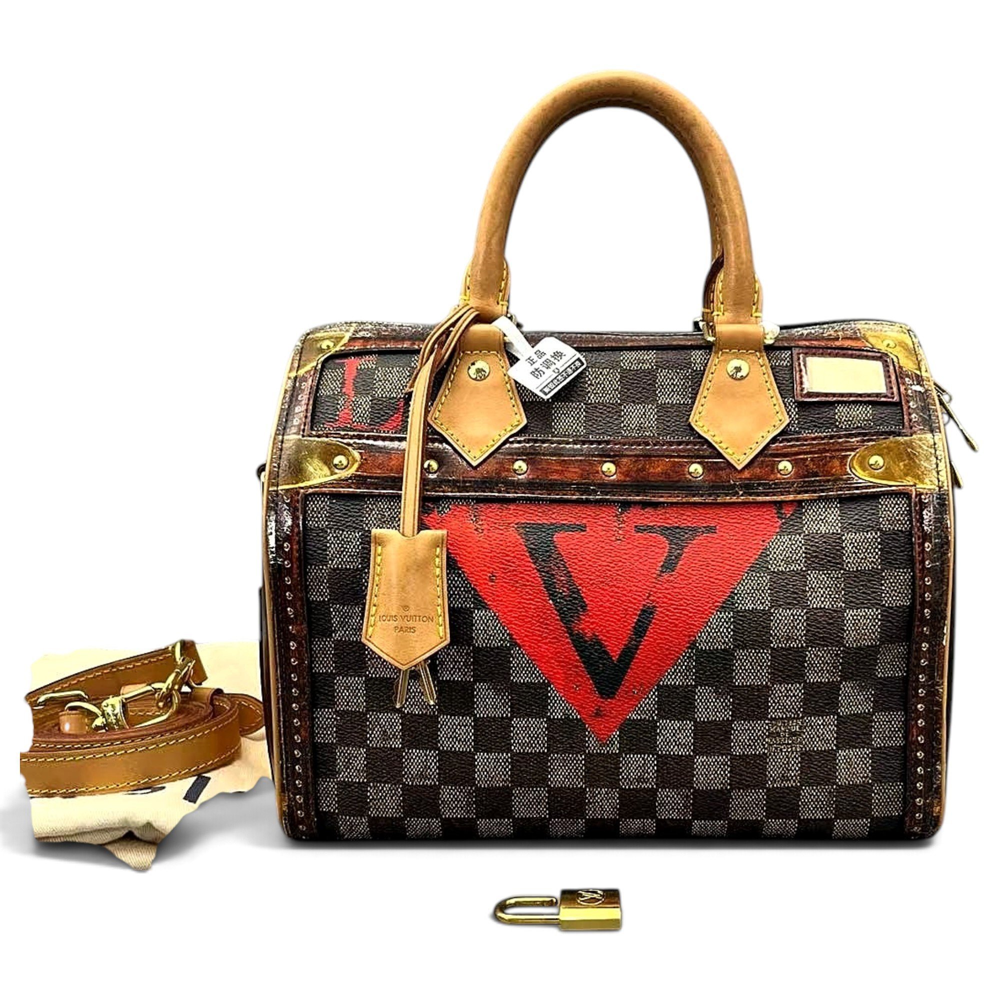 Speedy leather bowling bag