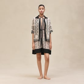 Chemise de plage imprimé « Cahier du Colporteur »