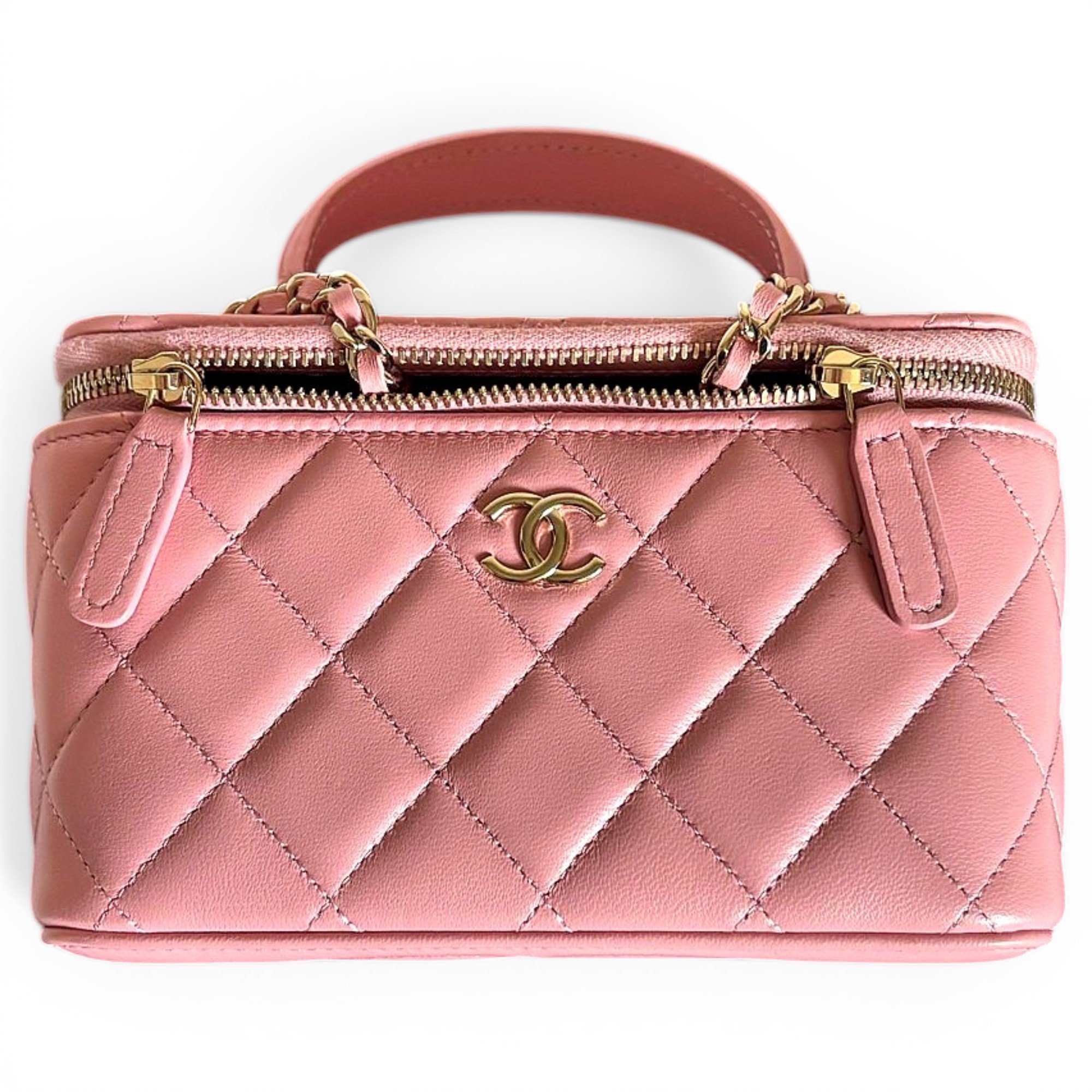 Vanity leather crossbody bag