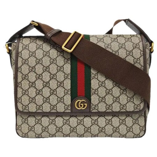 Ophidia leather crossbody bag