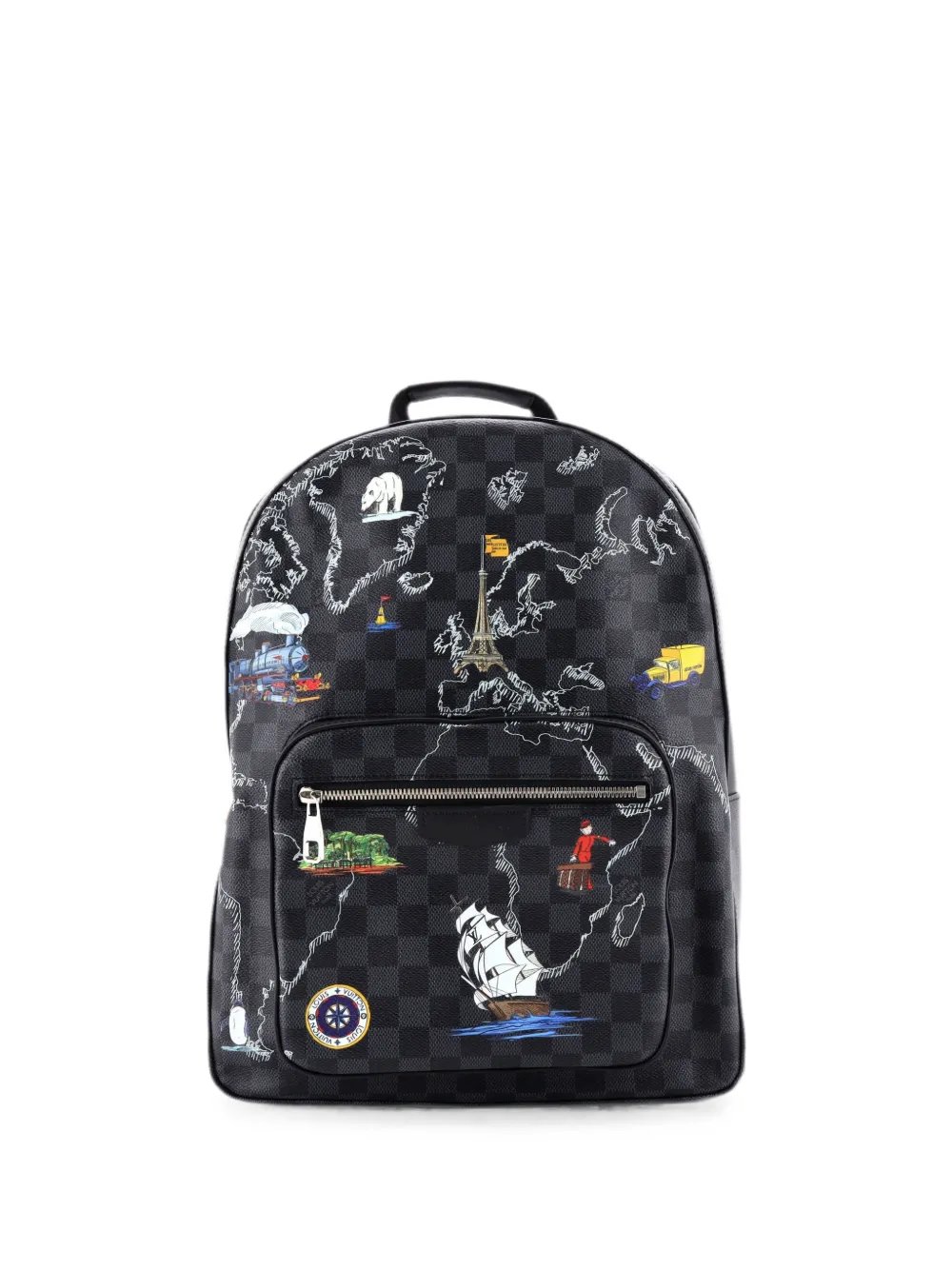 Josh Limited Edition Renaissance Map Damier Graphite backpack