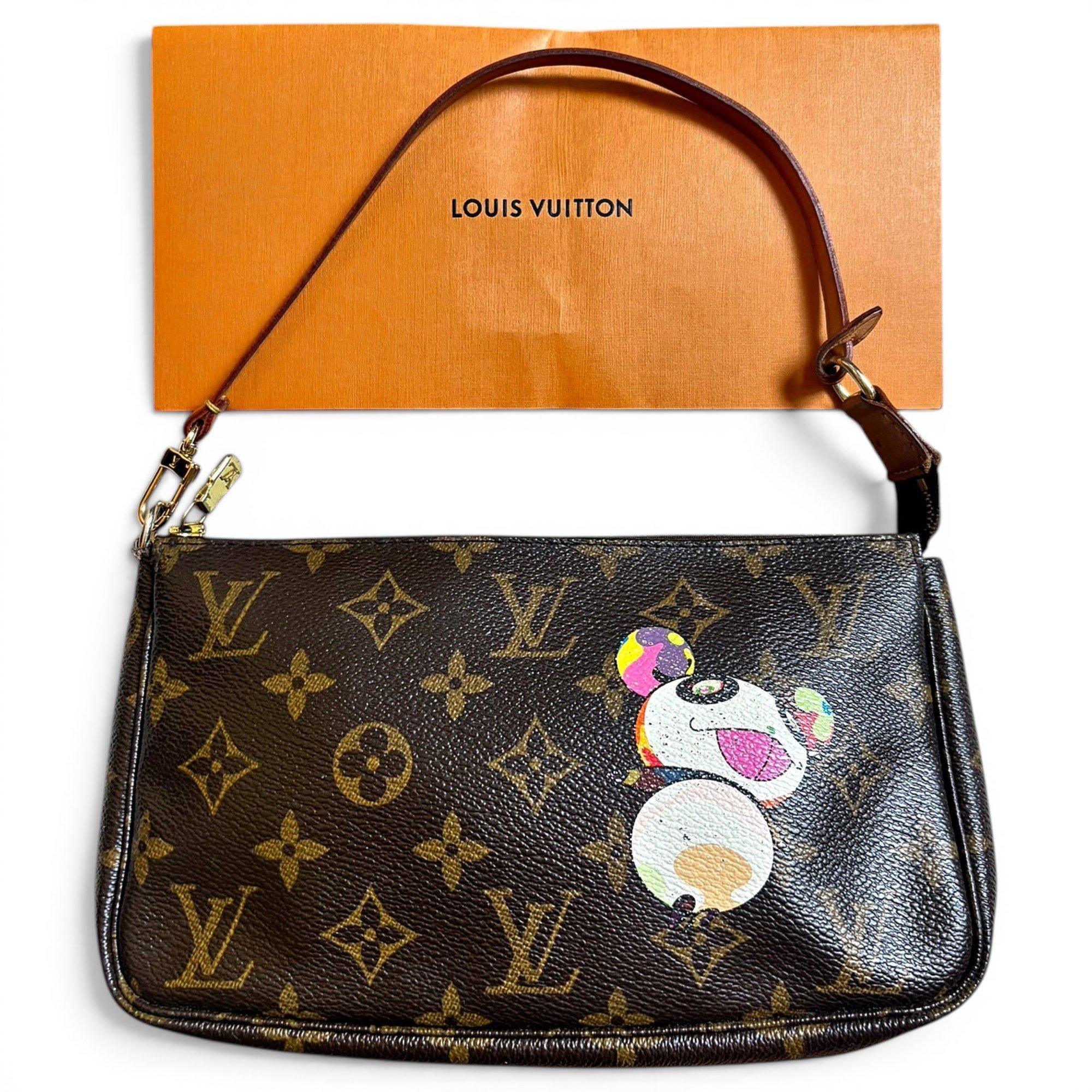 Pochette Accessoire leather handbag