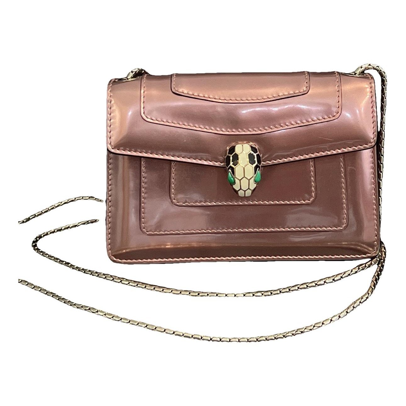 Serpenti leather handbag