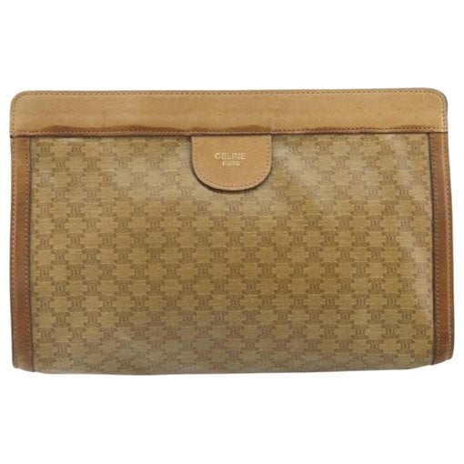 Leather clutch bag