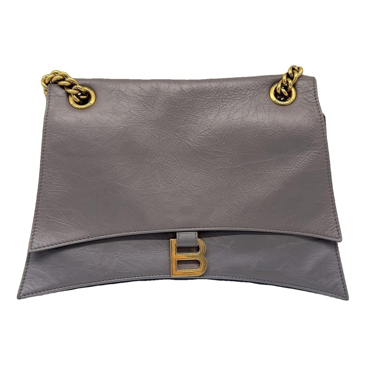 Crush leather crossbody bag