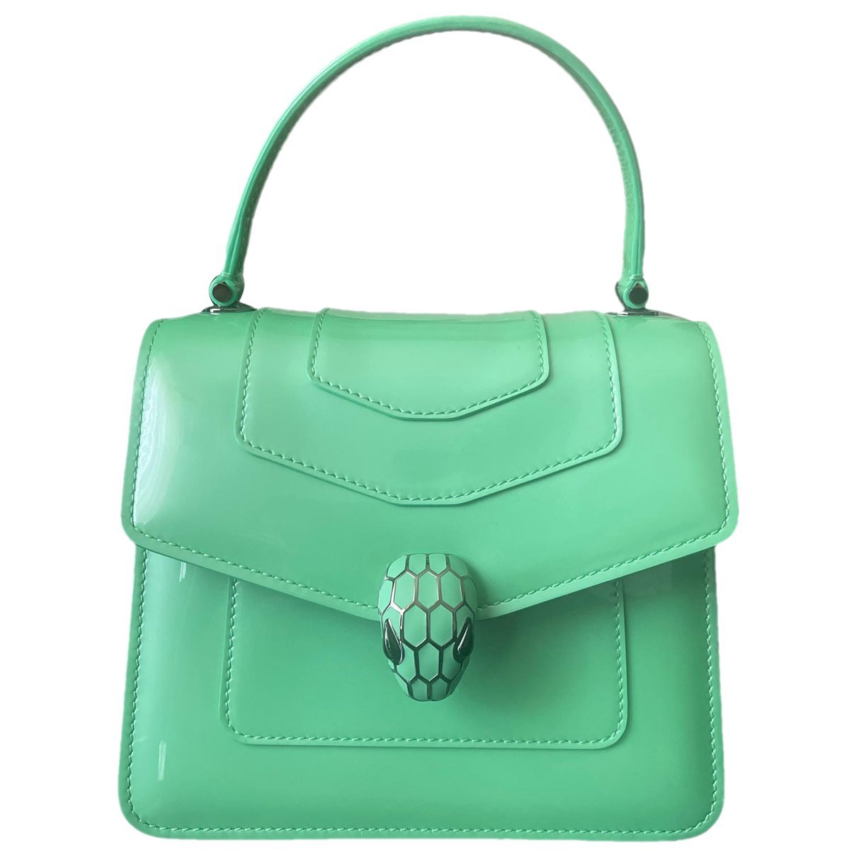 Patent leather handbag