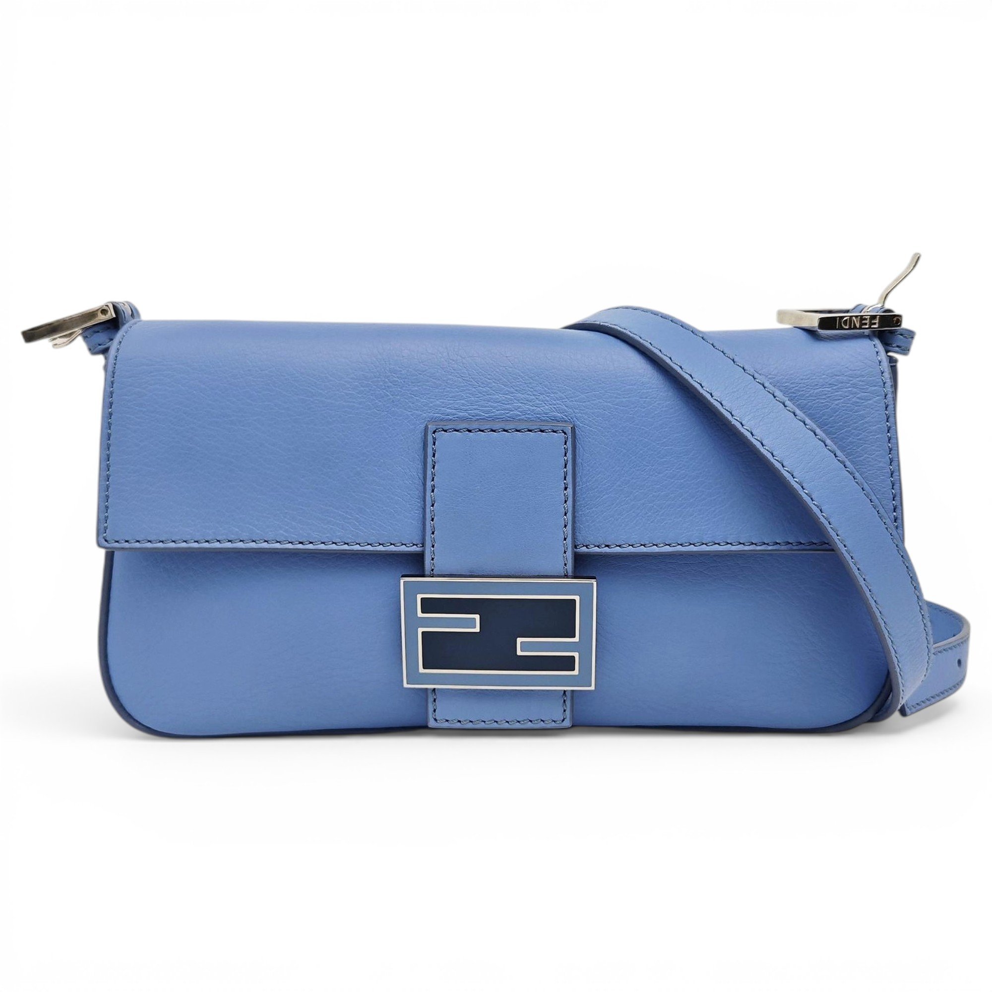 Baguette leather crossbody bag