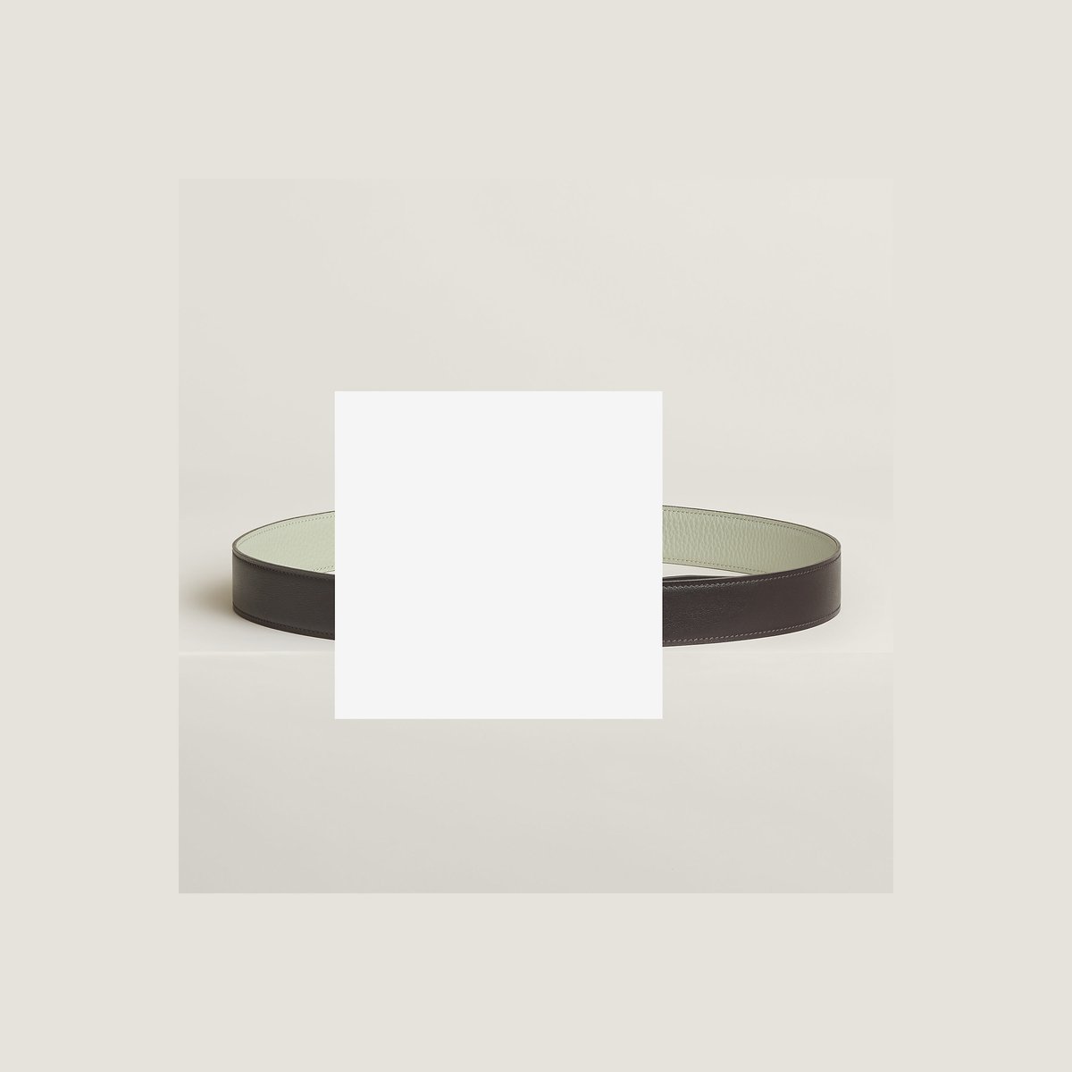 Royal belt buckle & Reversible leather strap 32 mm