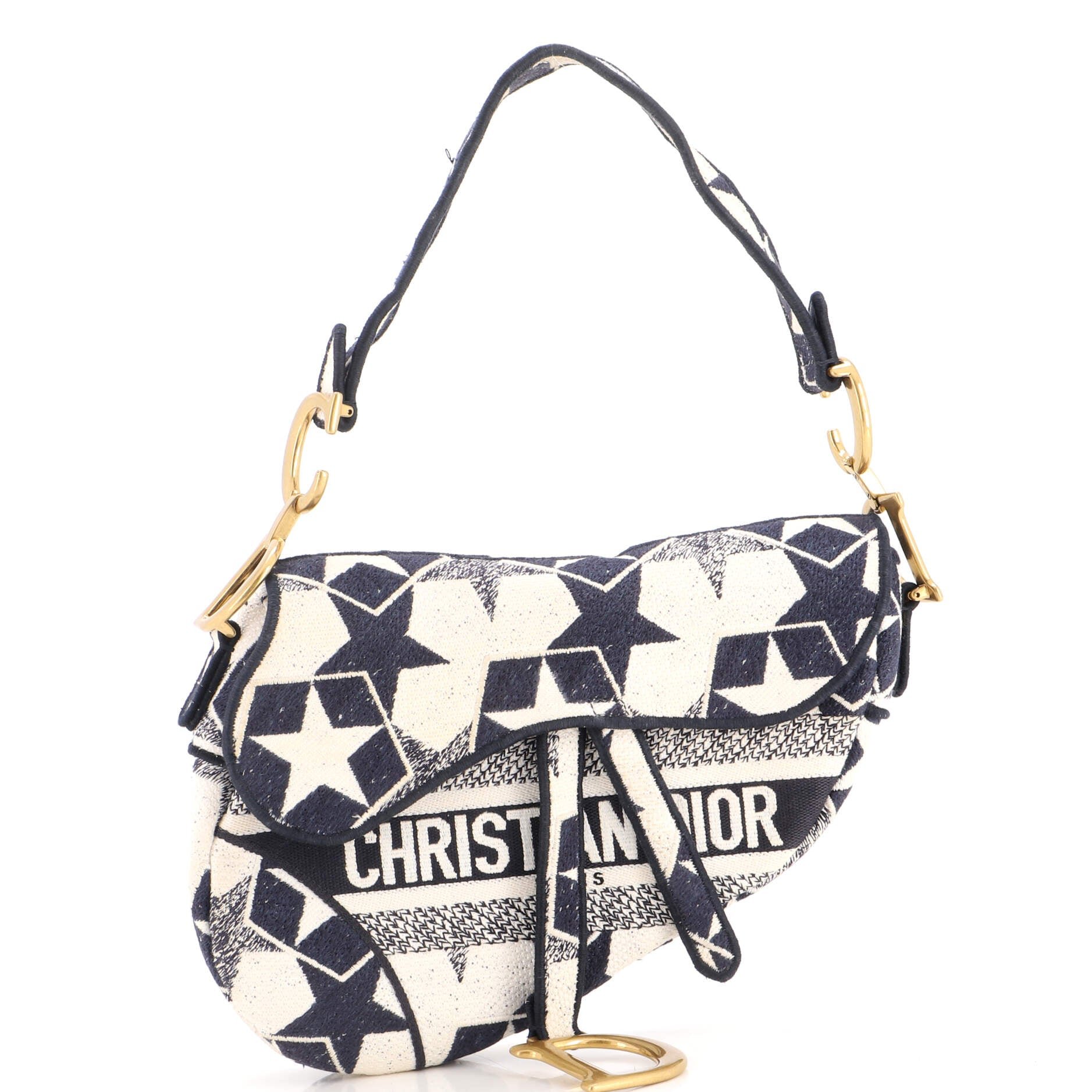 Saddle Bag Logo Embroidered Canvas Medium