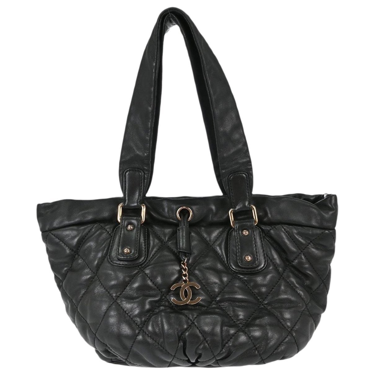 Trendy CC Bowler leather handbag