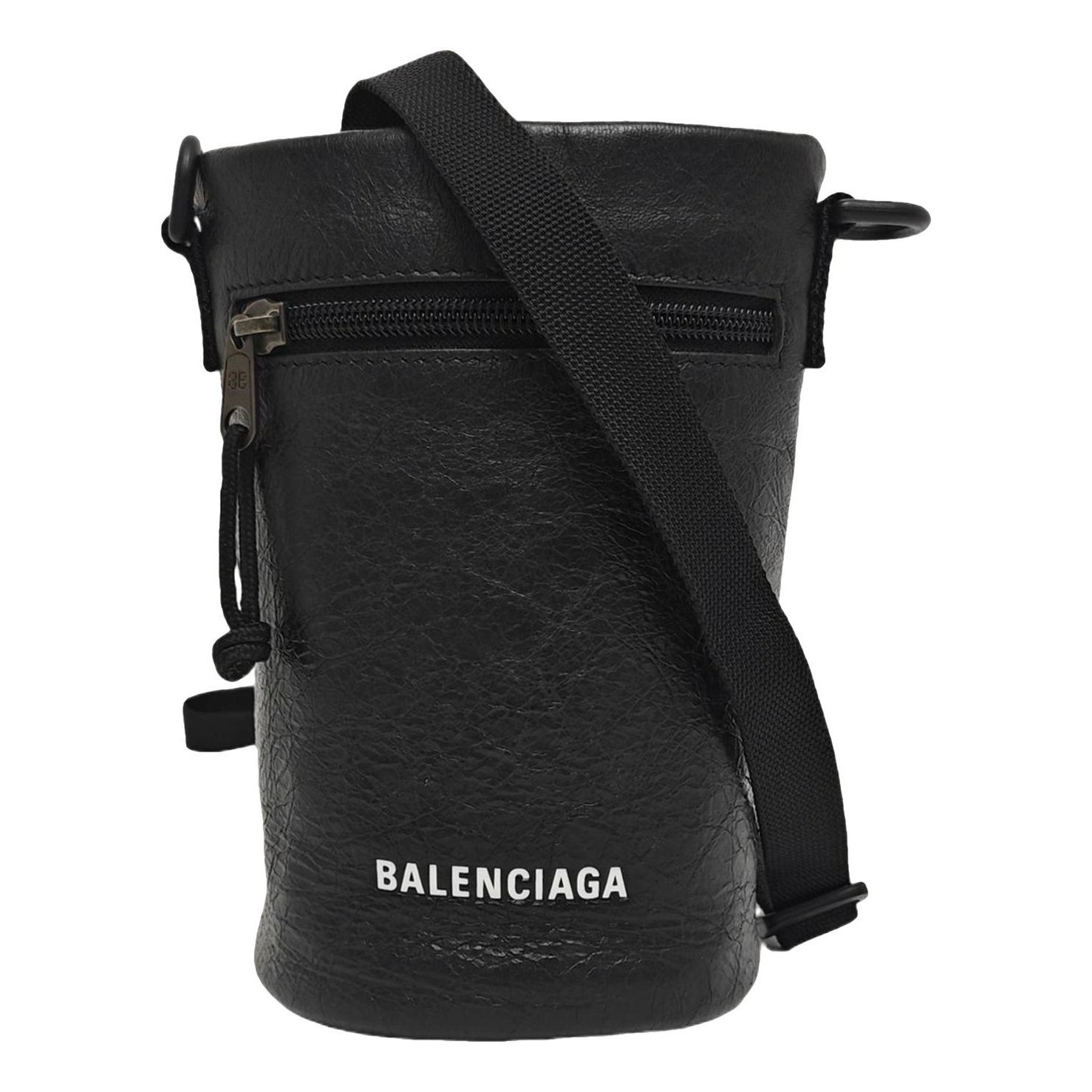 Weekender leather handbag