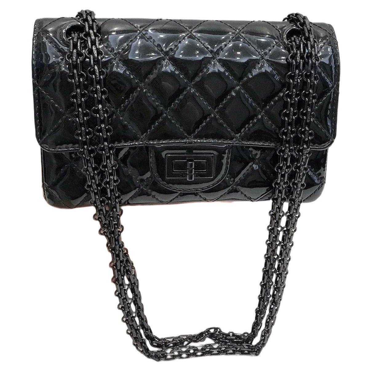 2.55 patent leather handbag