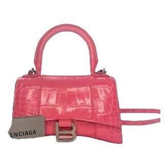 Hourglass crocodile tote