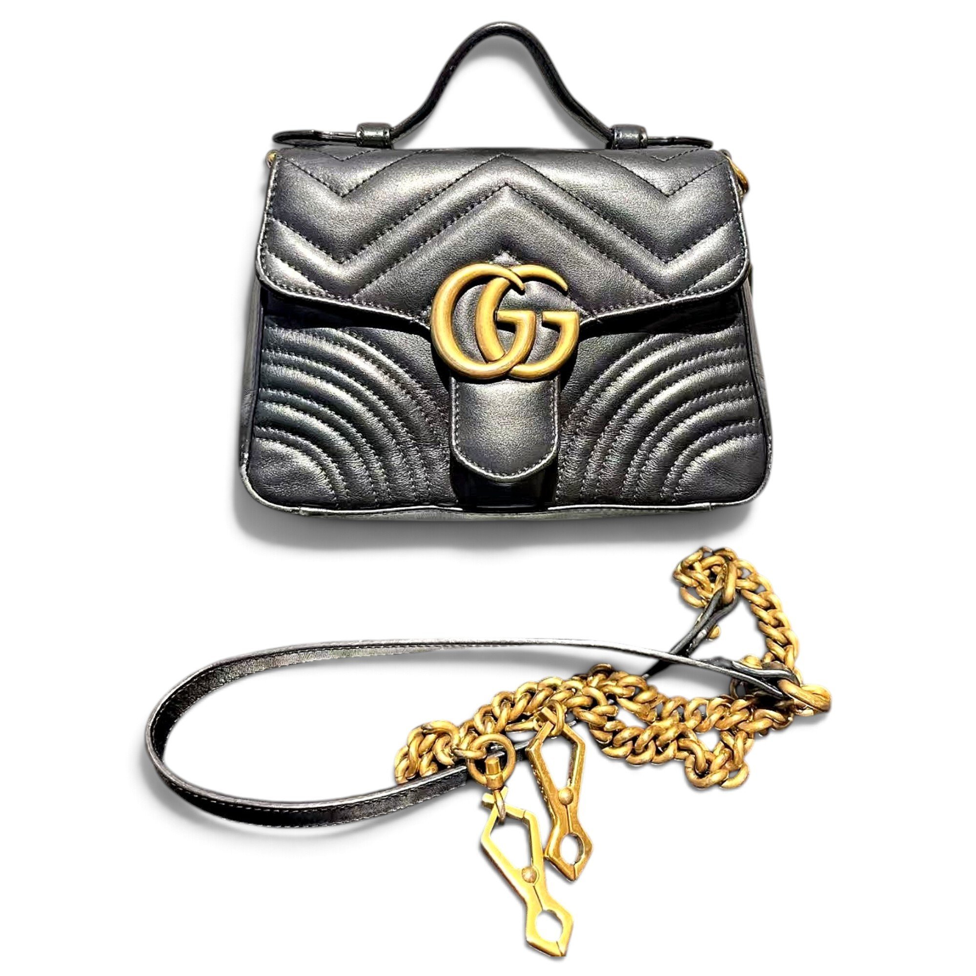 GG Marmont Flap leather handbag
