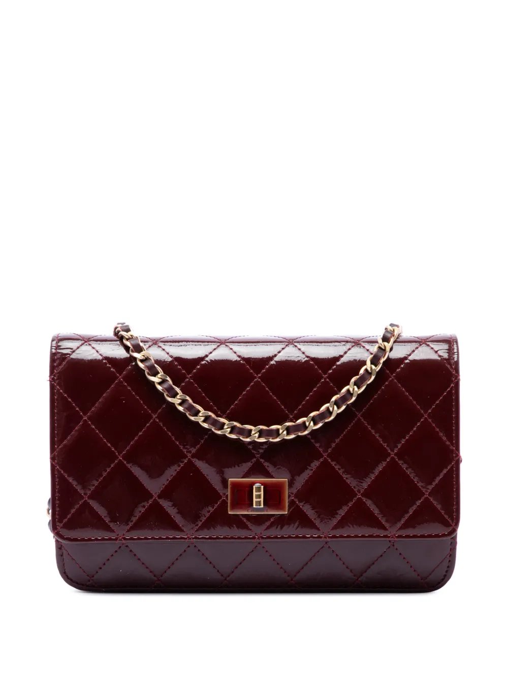 2013-2014 Quilted Patent Reissue 2.55 Wallet On Chain crossbody bag