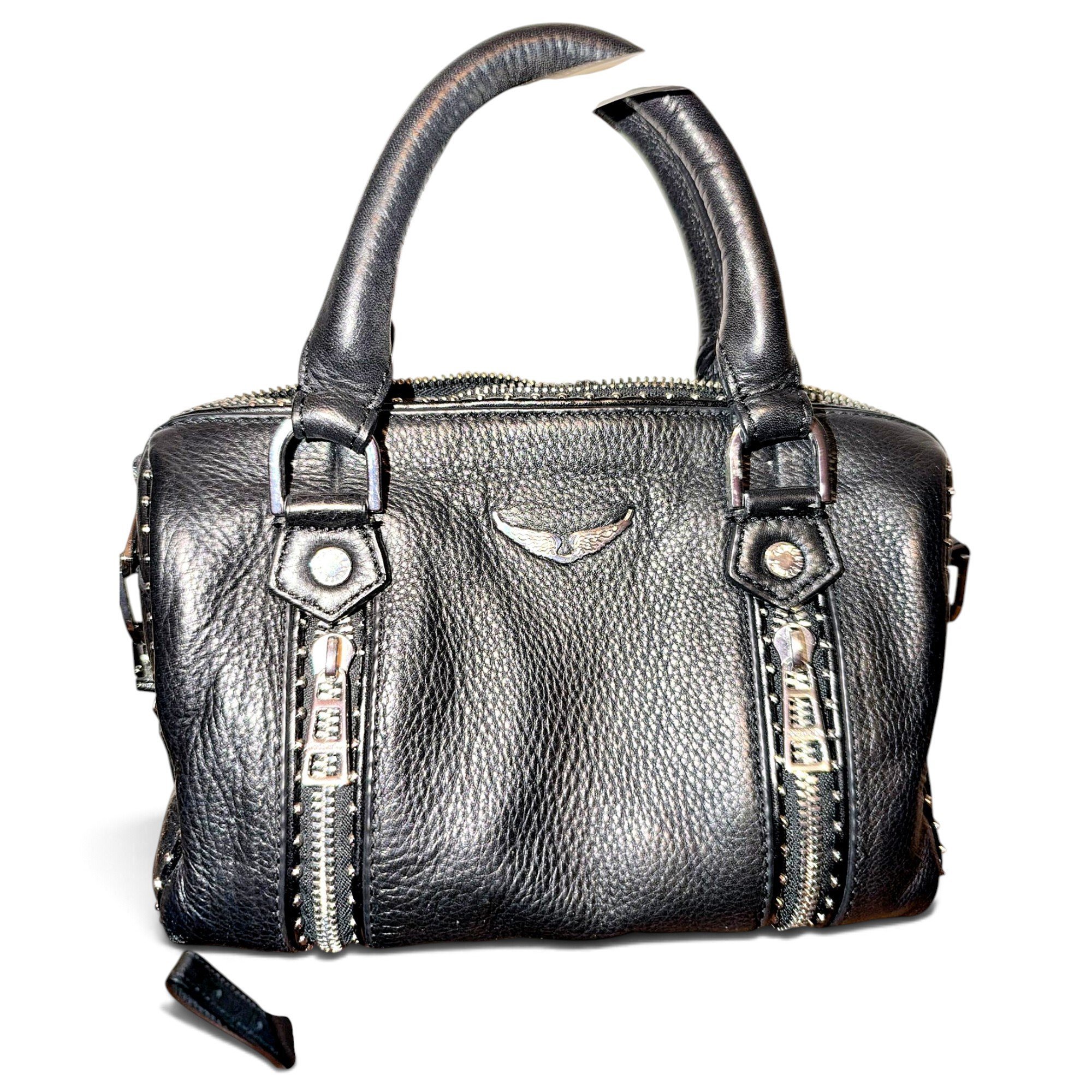 Sunny leather bowling bag