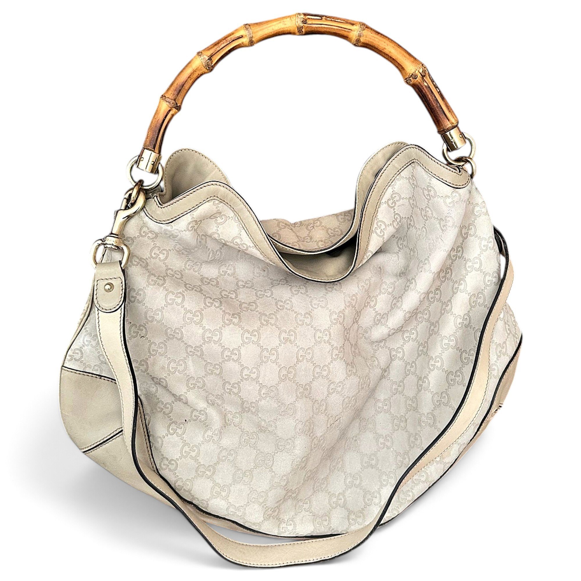 Vintage Bamboo Hobo leather handbag
