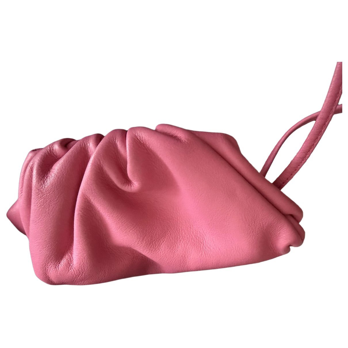 Pouch leather clutch bag