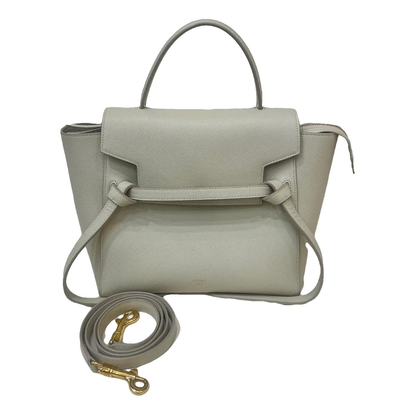 Belt leather crossbody bag