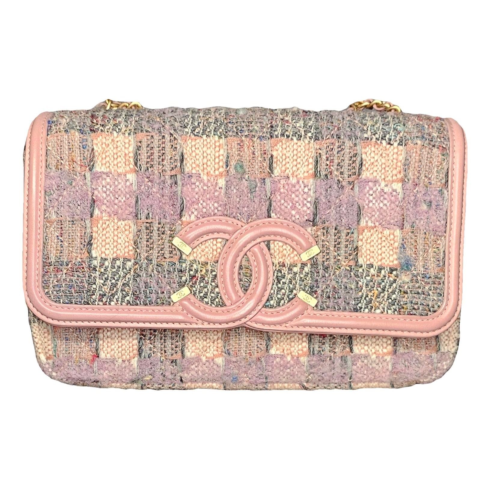 CC Filigree tweed crossbody bag