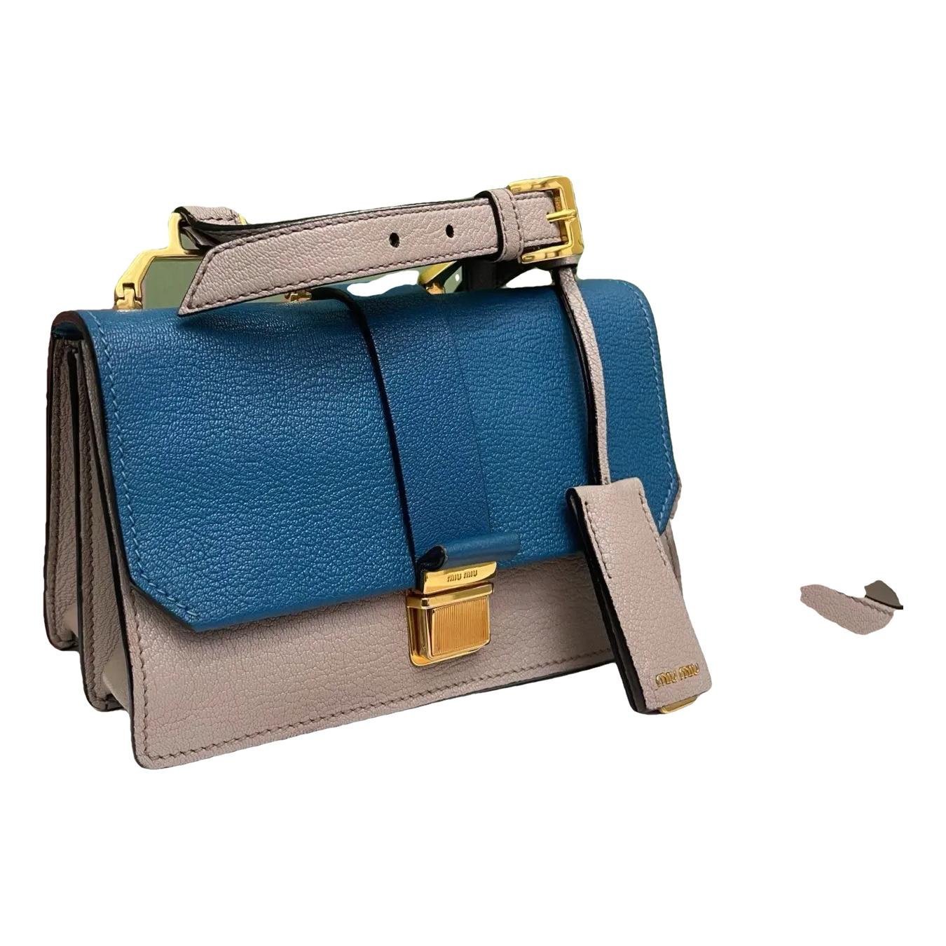 Madras leather crossbody bag