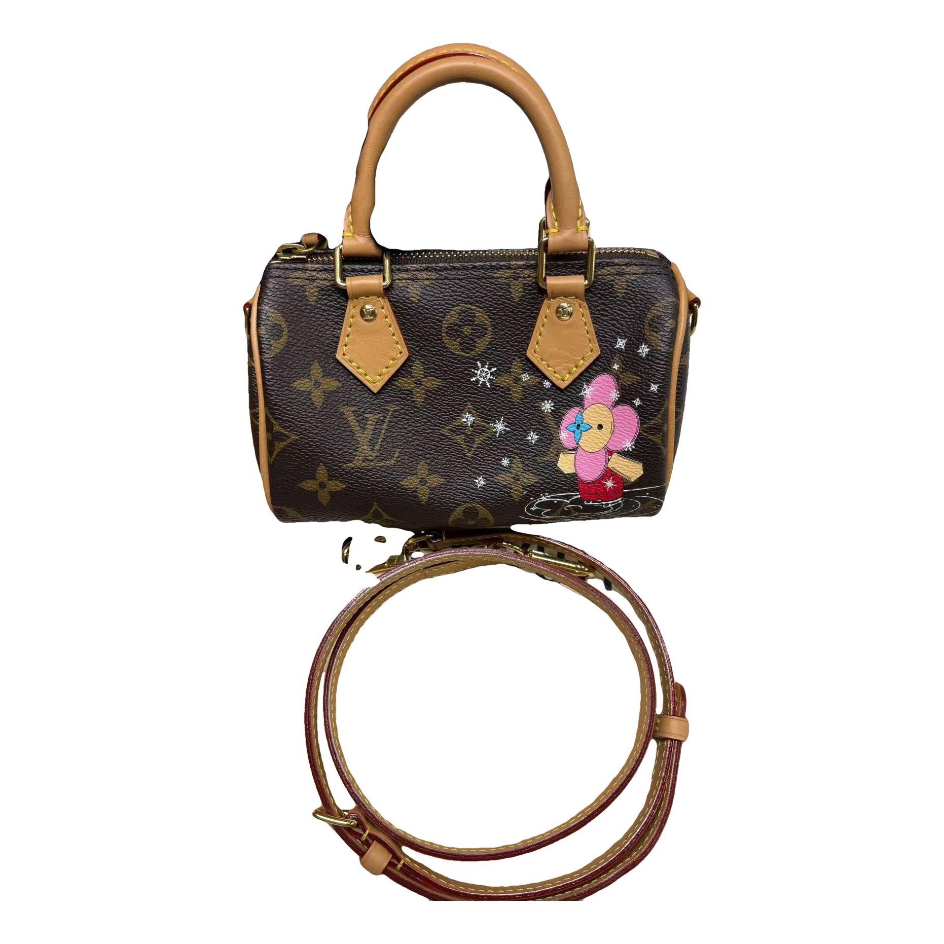 Speedy leather handbag
