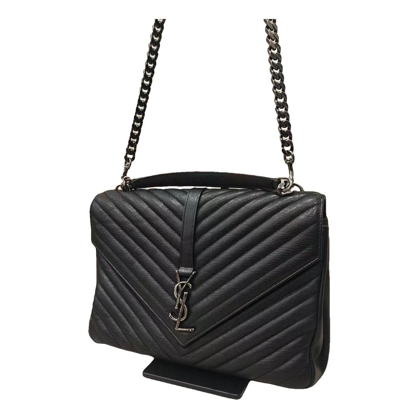 Collége monogramme leather handbag