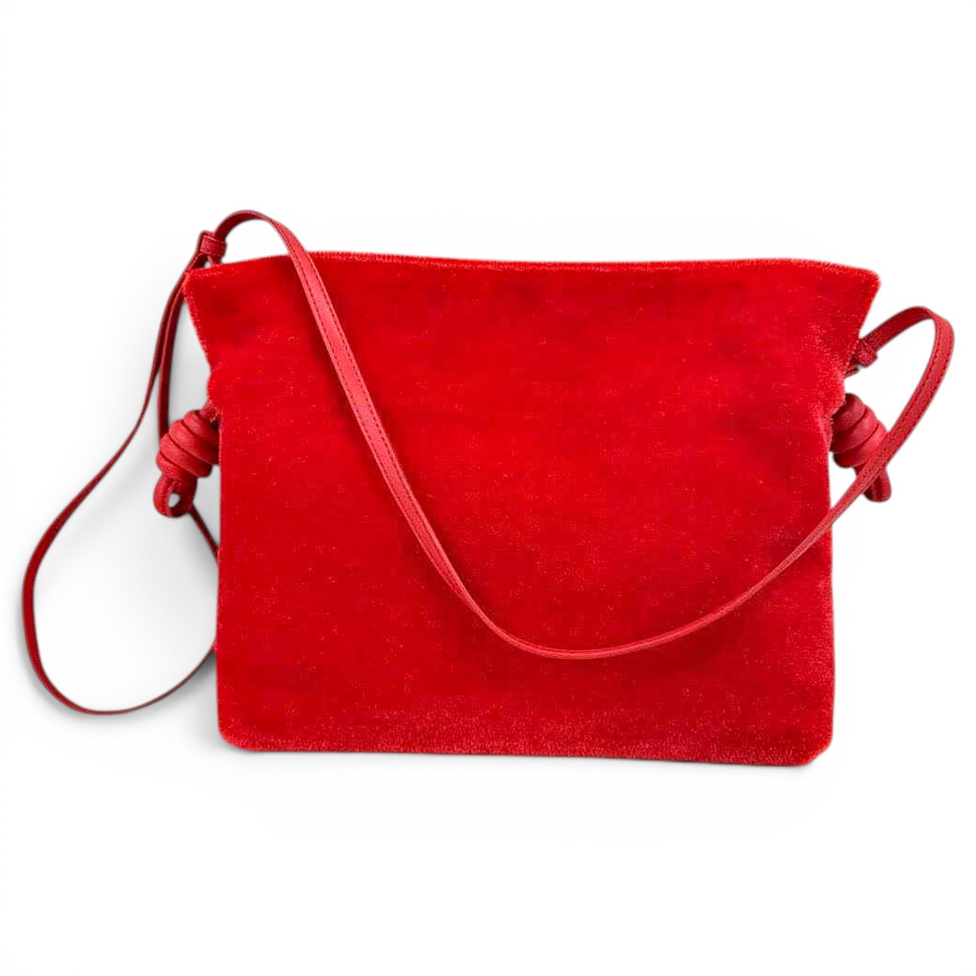 Flamenco velvet handbag