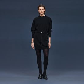 Mid-length cashmere dress