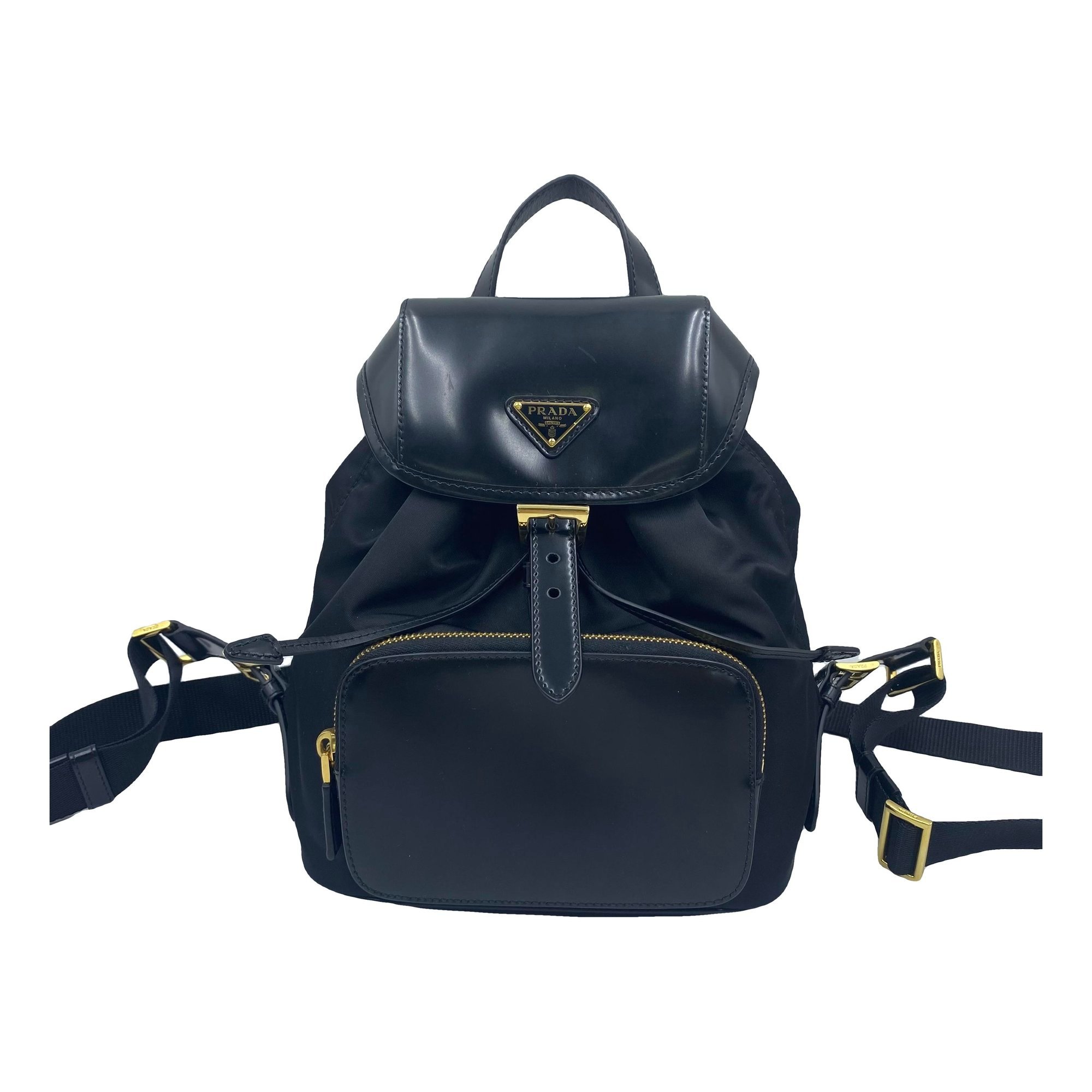 Leather backpack