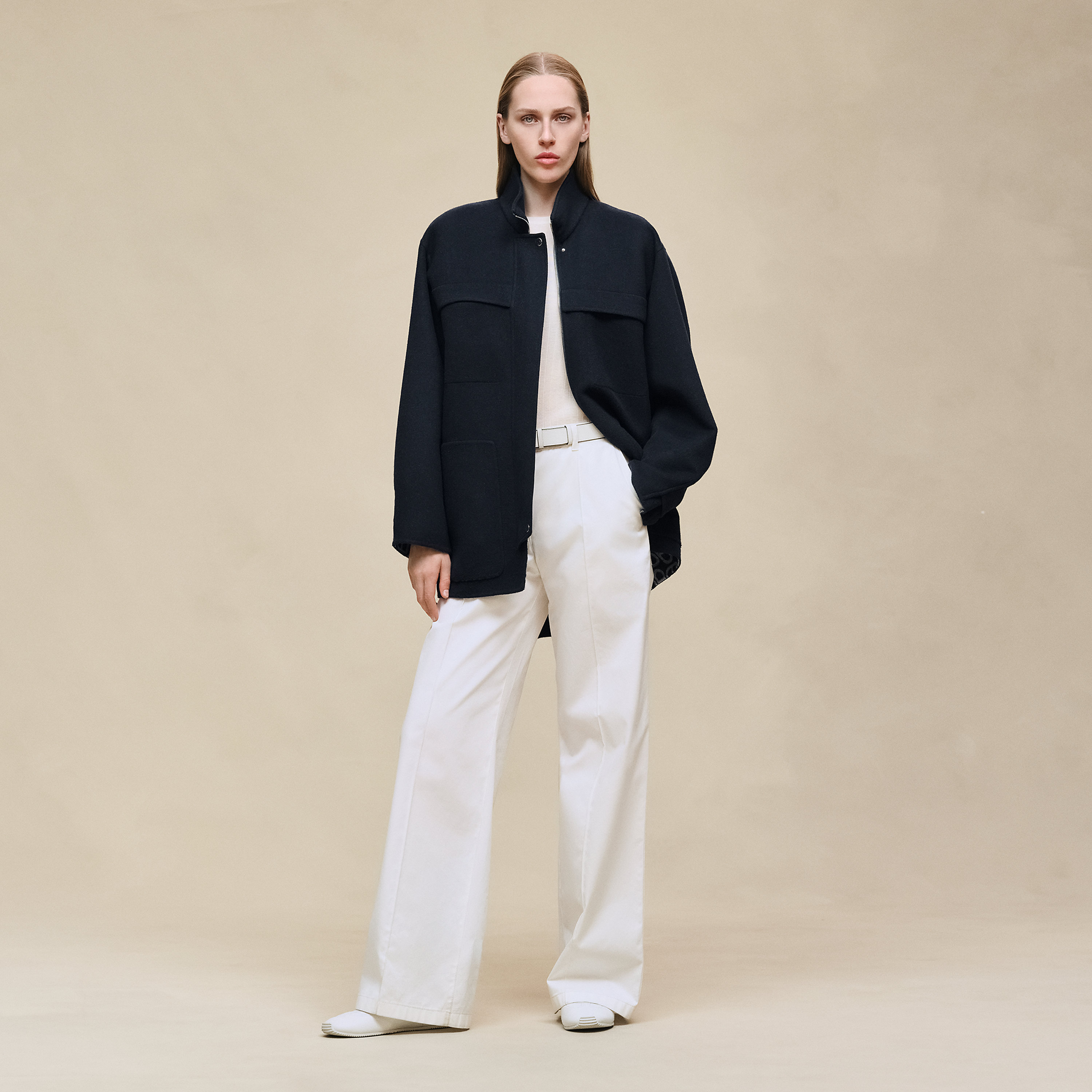 Short parka coat
