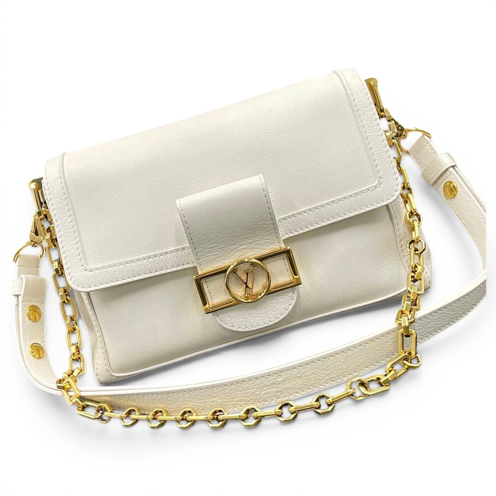 Dauphine leather handbag