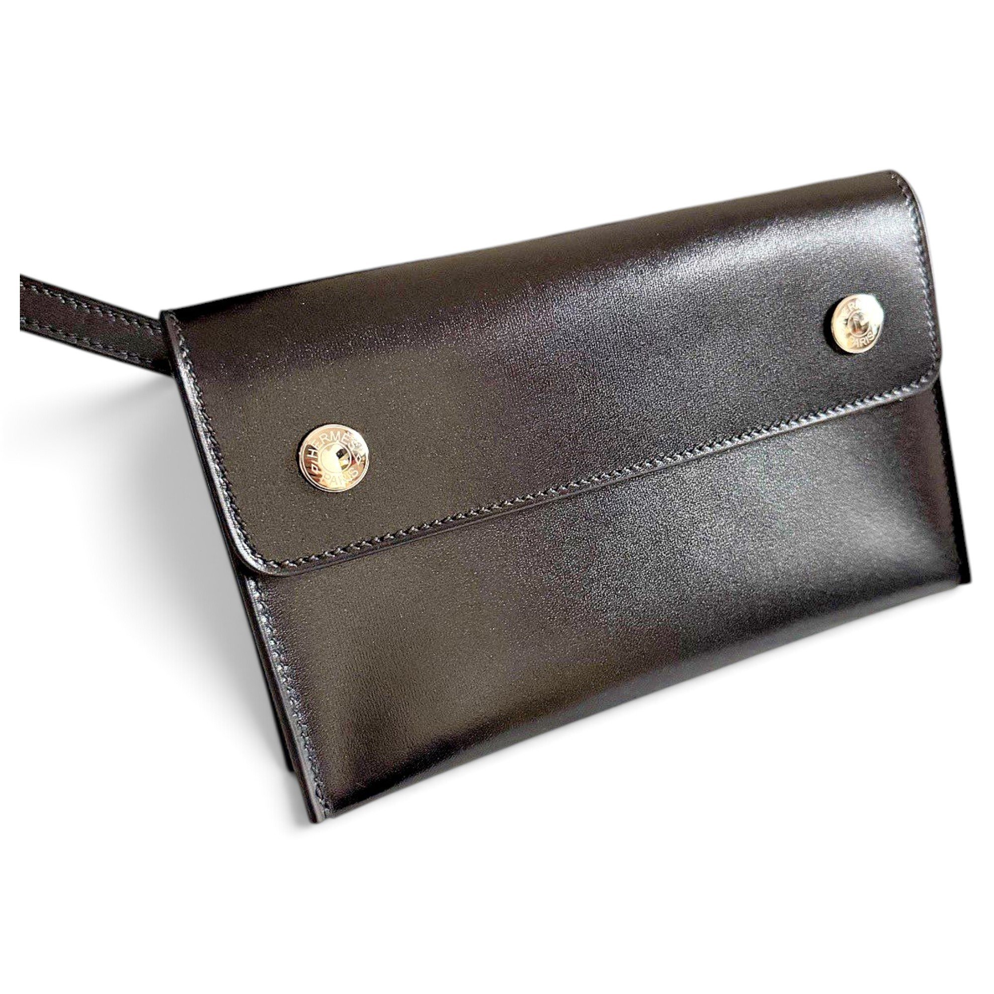Hermesnap leather handbag