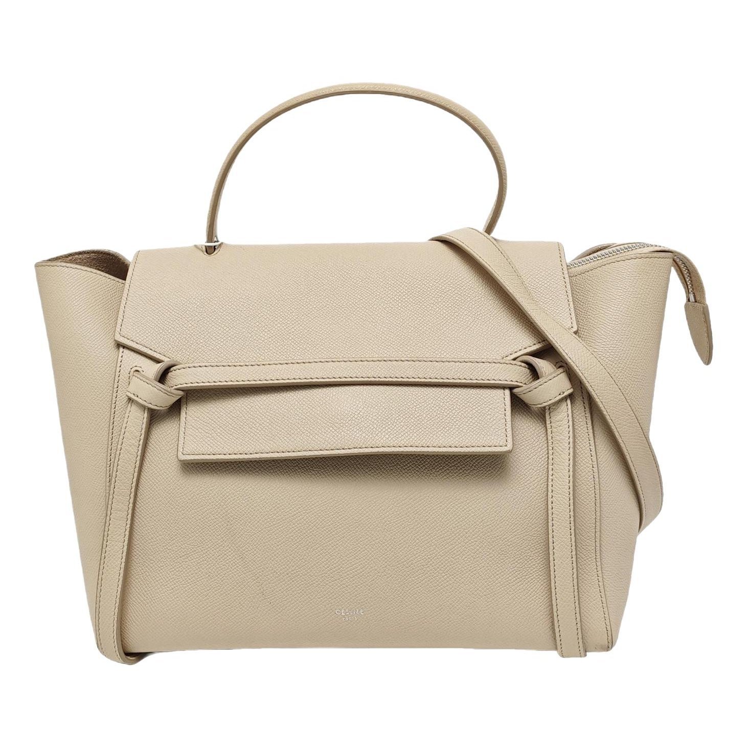 Belt leather handbag