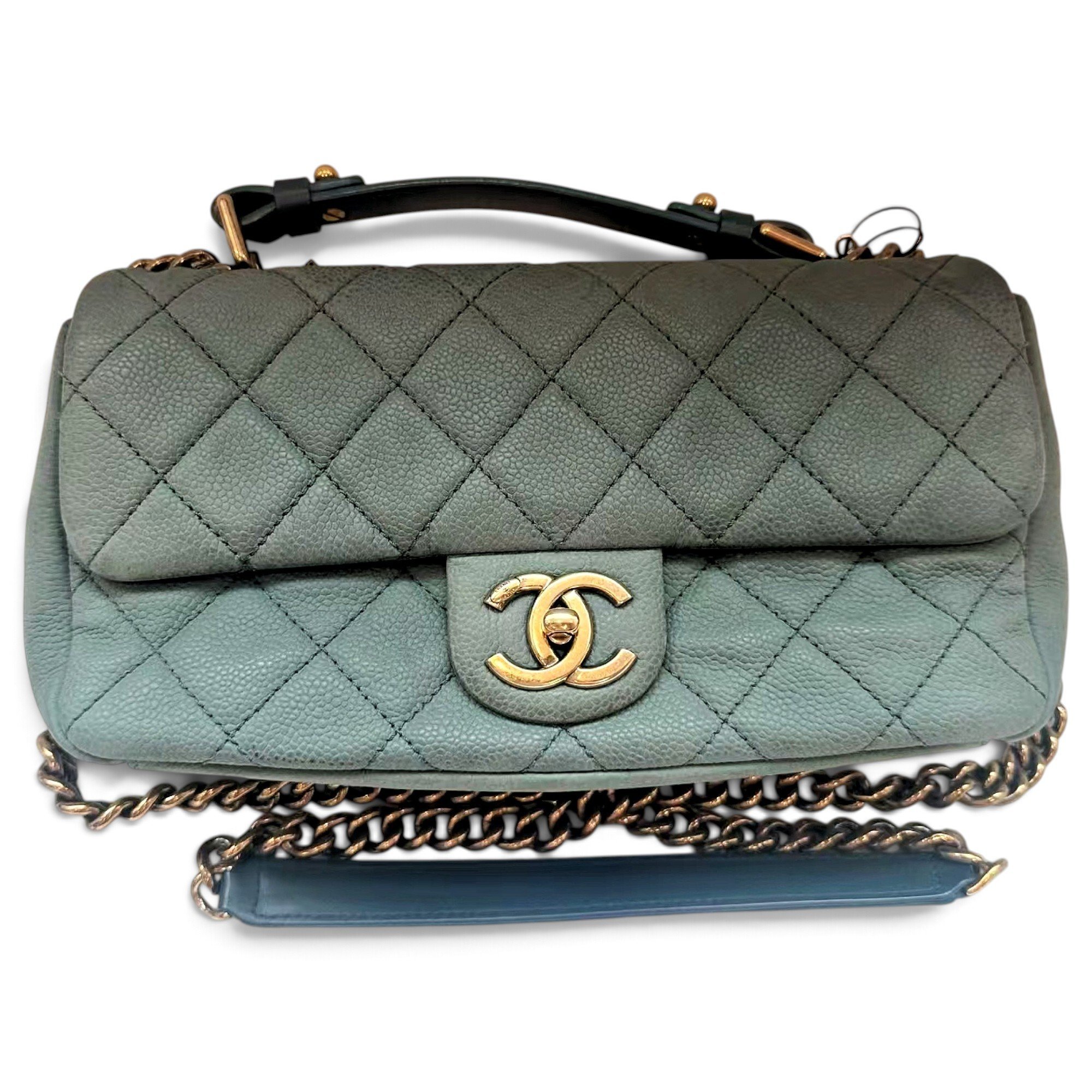Trendy CC Flap leather handbag