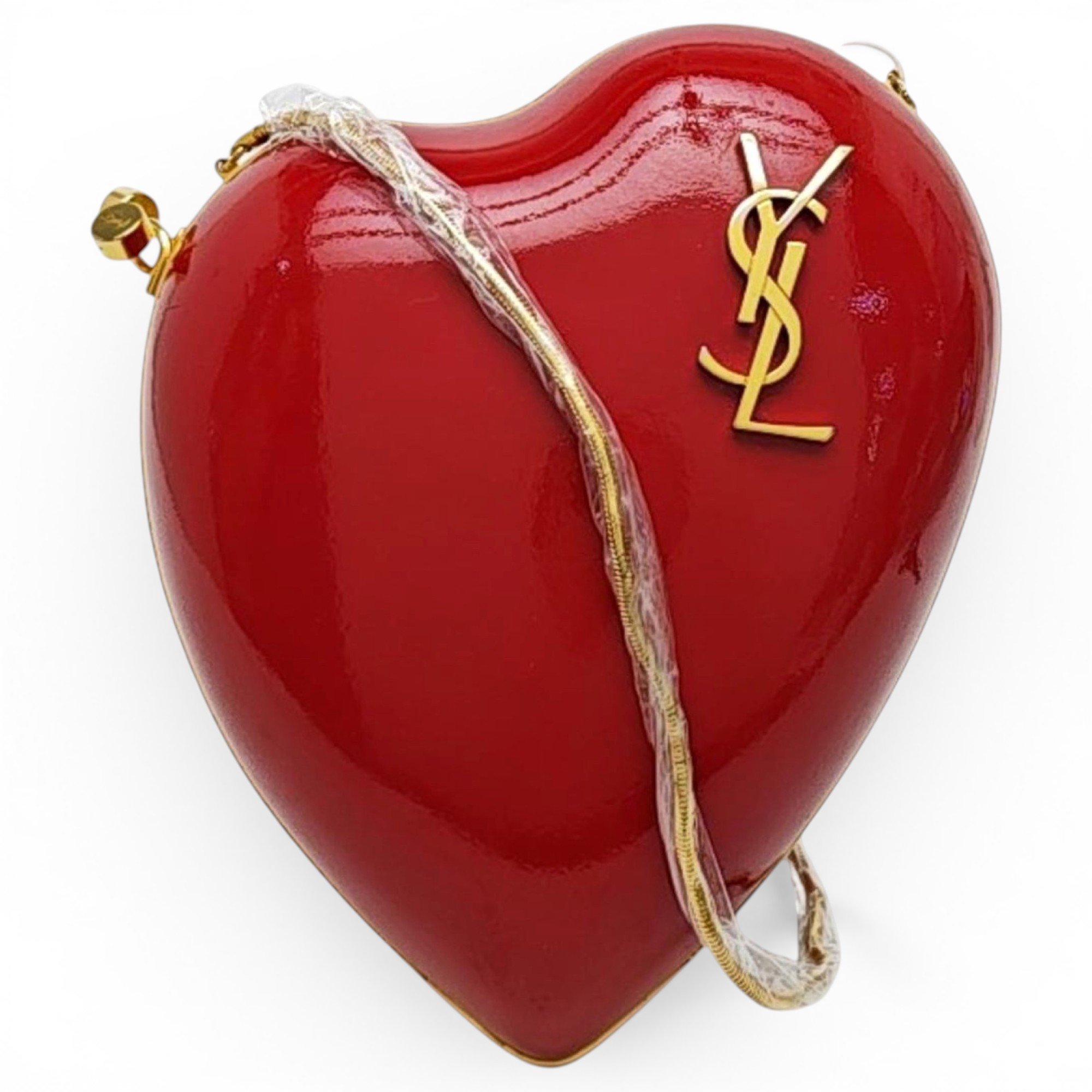 Boîte Love patent leather crossbody bag