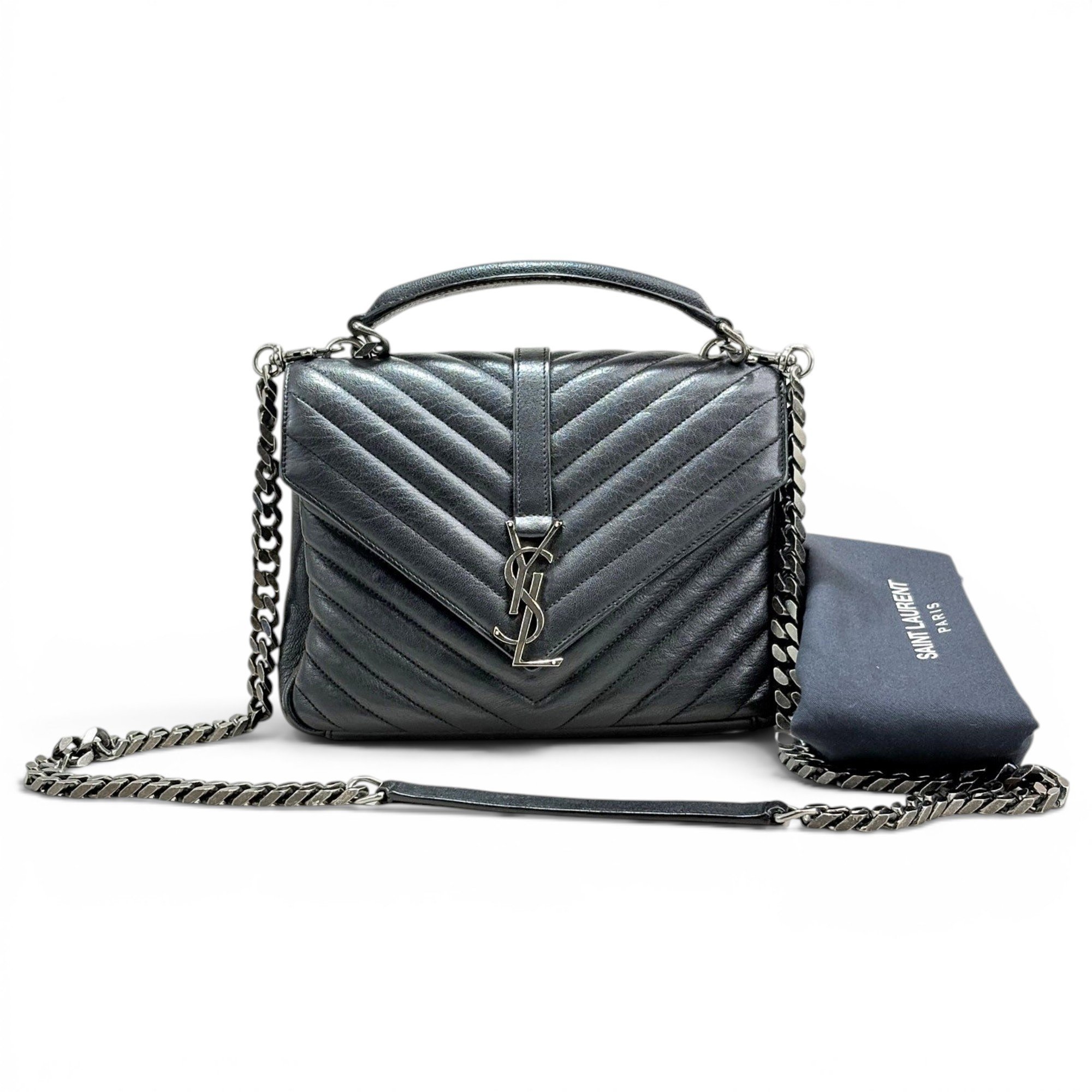 Collége monogramme leather handbag