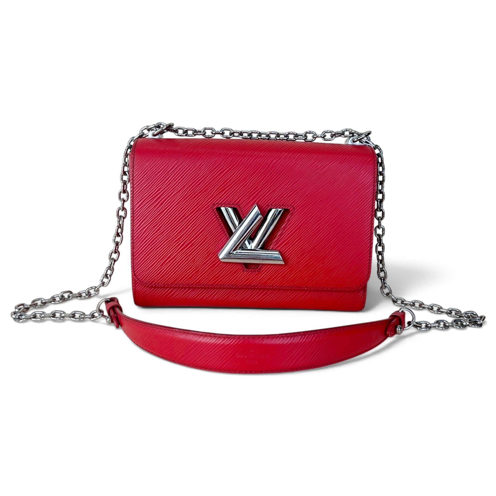 Twist leather handbag